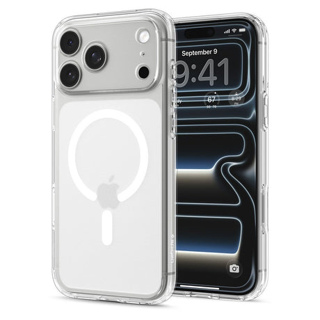 Spigen iPhone 17 Pro/iPhone 18 Pro Kuori Ultra Hybrid MagFit Huurteinen Valkoinen