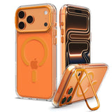 Spigen iPhone 17 Pro/iPhone 18 Pro Kuori Ultra Hybrid Optik S MagFit Clear Oranssi