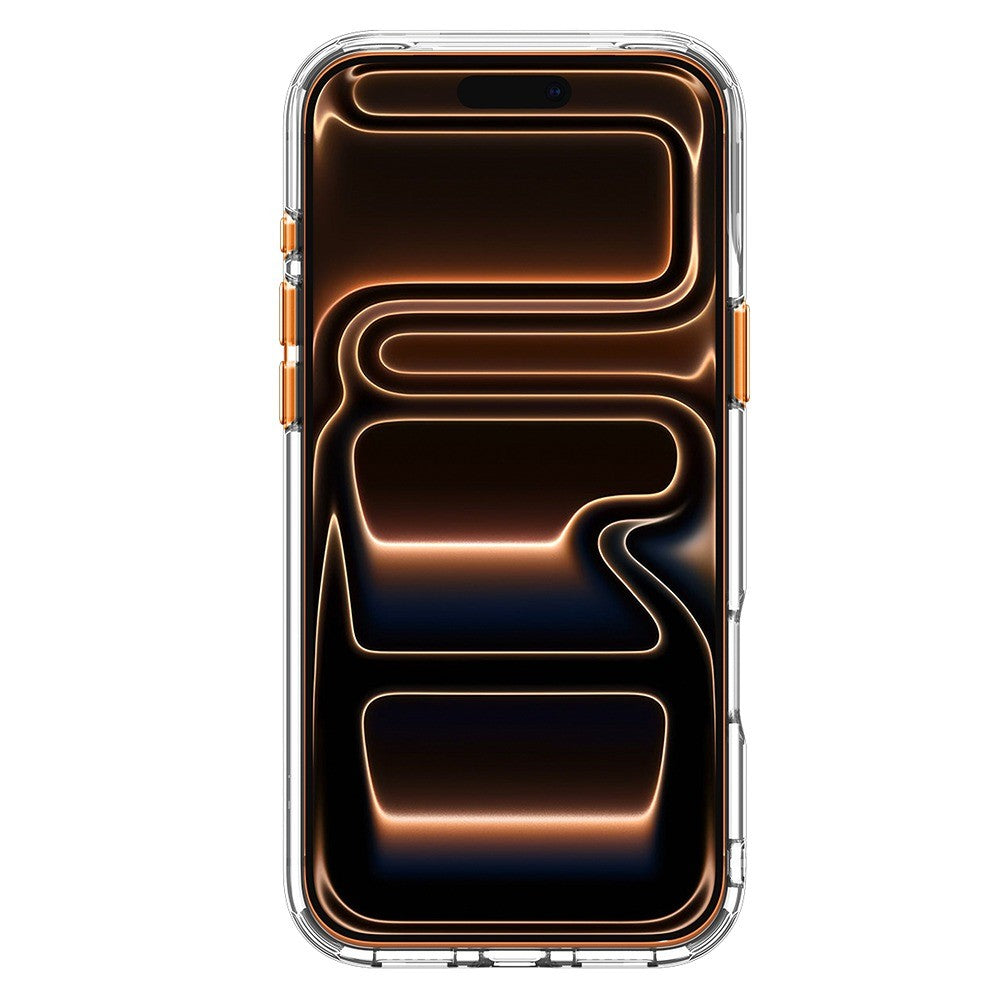 Spigen iPhone 17 Pro/iPhone 18 Pro Kuori Ultra Hybrid Optik S MagFit Clear Oranssi