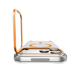 Spigen iPhone 17 Pro/iPhone 18 Pro Kuori Ultra Hybrid Optik S MagFit Clear Oranssi