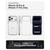 Spigen iPhone 17 Pro/iPhone 18 Pro Kuori Ultra Hybrid Optik S MagFit Clear Hopea