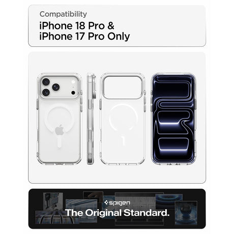 Spigen iPhone 17 Pro/iPhone 18 Pro Kuori Ultra Hybrid Optik S MagFit Clear Hopea