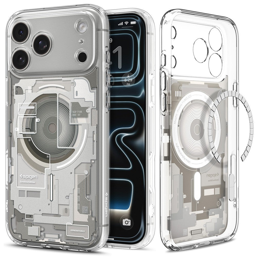 Spigen iPhone 17 Pro/iPhone 18 Pro Kuori Ultra Hybrid Zero One MagFit Luonnollinen Titaani