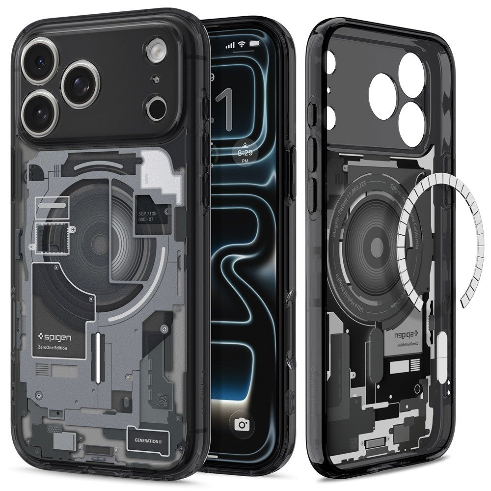 Spigen iPhone 17 Pro/iPhone 18 Pro Kuori Ultra Hybrid Zero One MagFit Musta