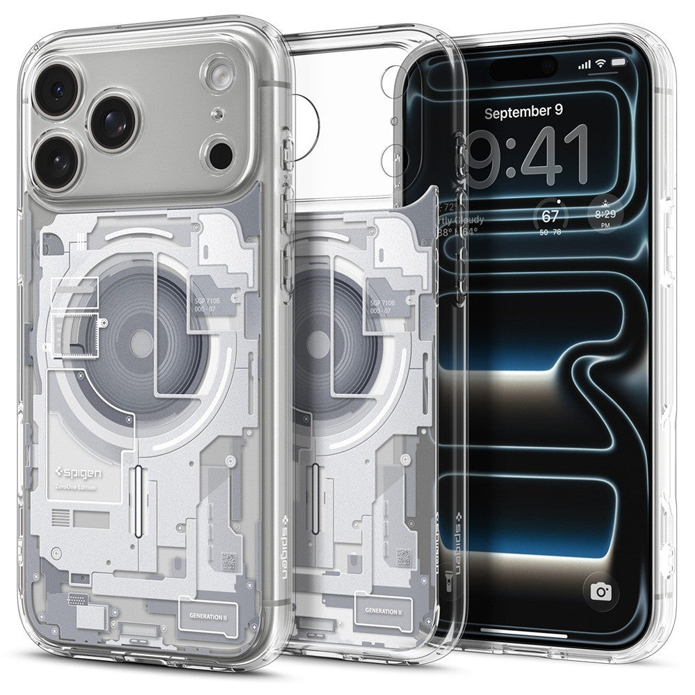 Spigen iPhone 17 Pro/iPhone 18 Pro Kuori Ultra Hybrid Zero One MagFit Valkoinen