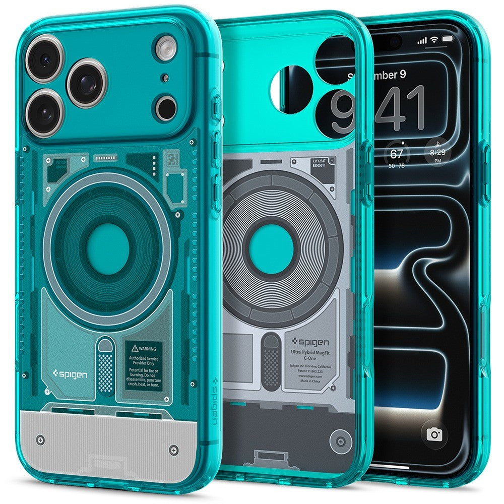 Spigen iPhone 17 Pro Max/iPhone 18 Pro Max Kuori Classic C1 MagFit Bondi Blue