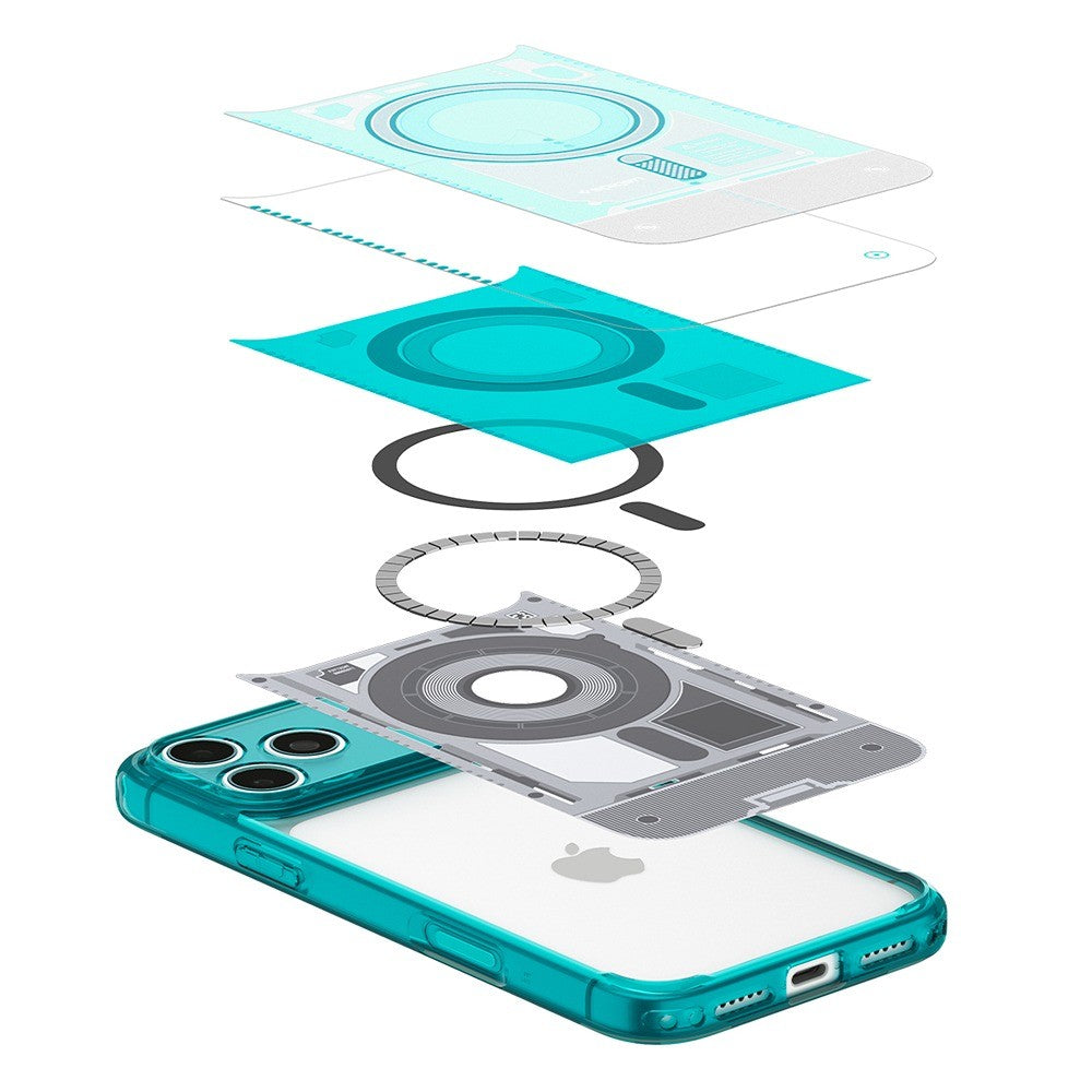 Spigen iPhone 17 Pro Max/iPhone 18 Pro Max Kuori Classic C1 MagFit Bondi Blue