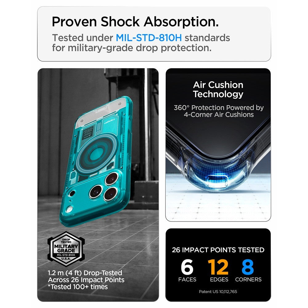 Spigen iPhone 17 Pro Max/iPhone 18 Pro Max Kuori Classic C1 MagFit Bondi Blue