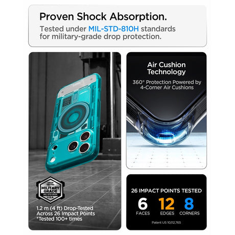 Spigen iPhone 17 Pro Max/iPhone 18 Pro Max Kuori Classic C1 MagFit Bondi Blue