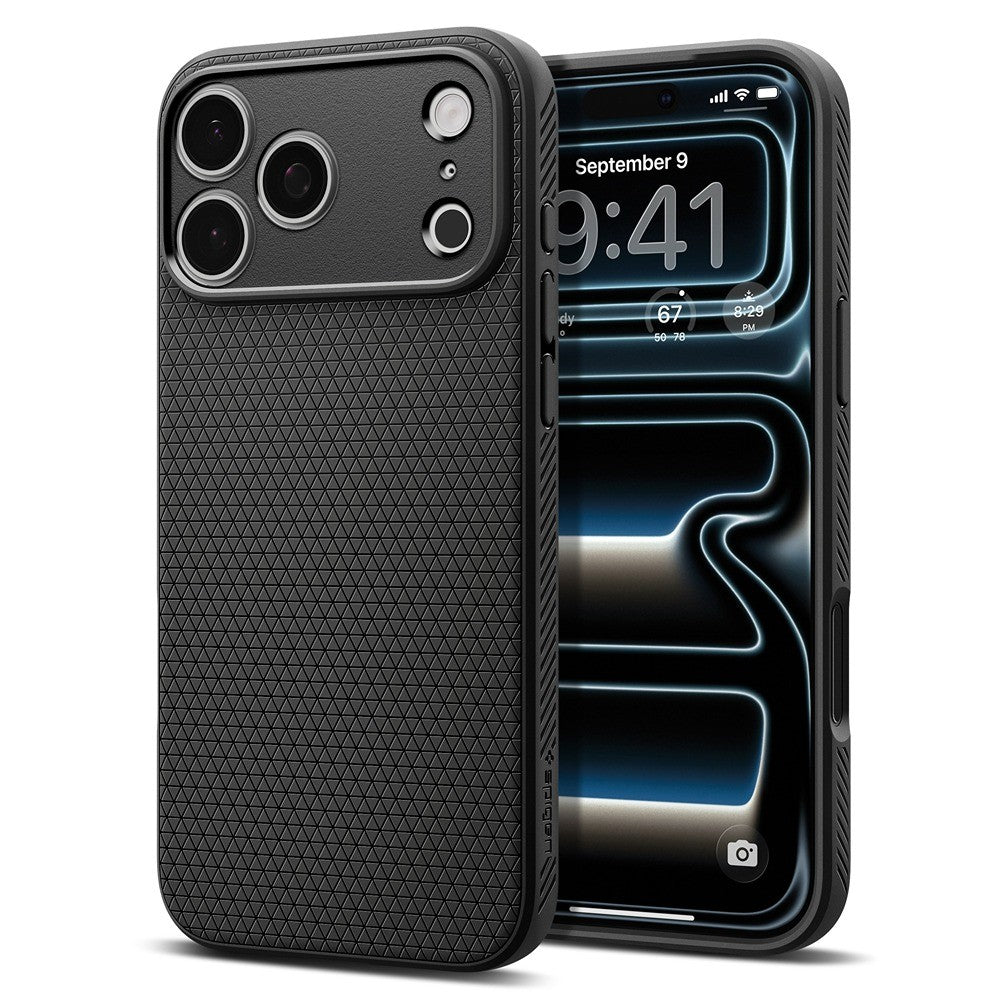 Spigen iPhone 17 Pro Max/iPhone 18 Pro Max Kuori Liquid Air Matte Black