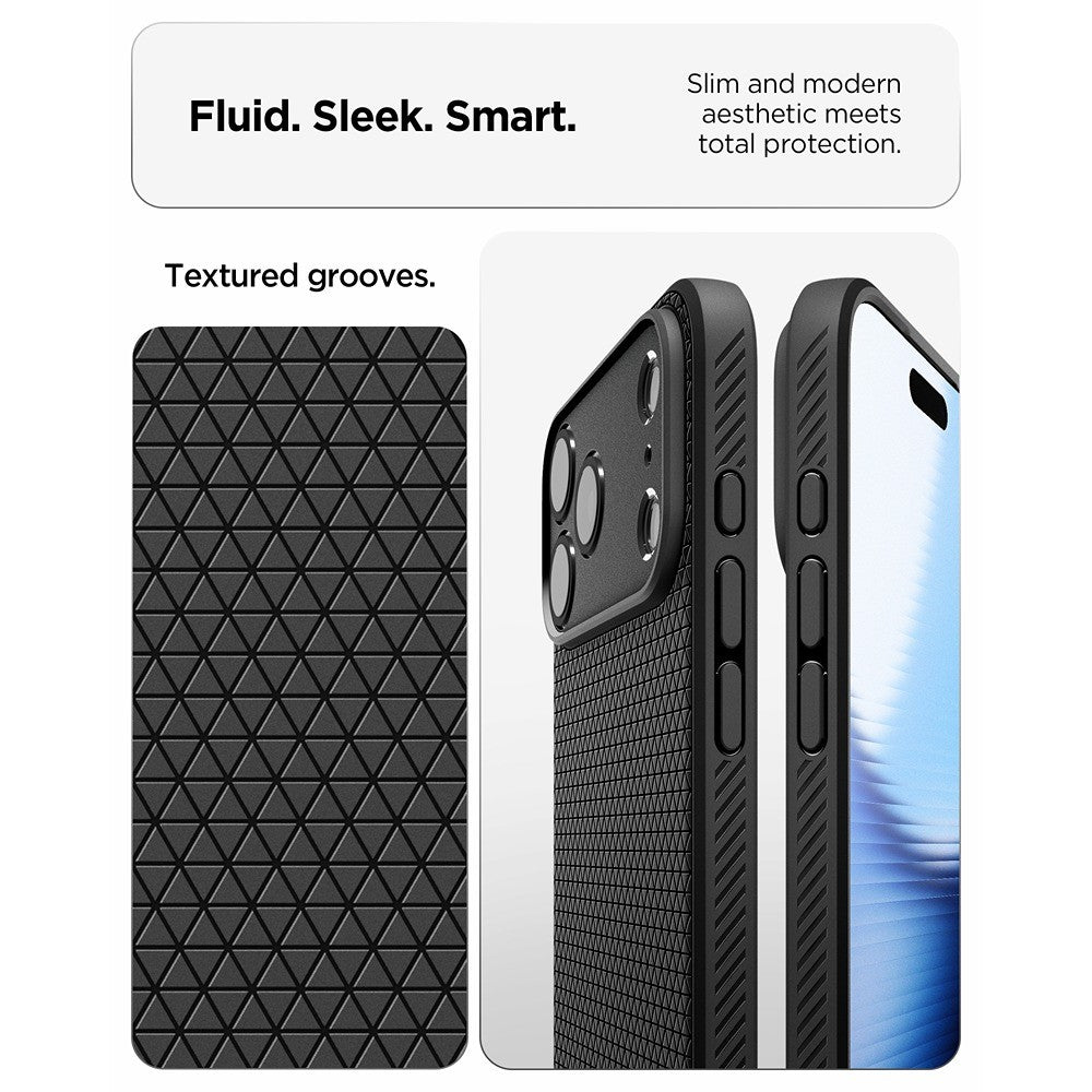 Spigen iPhone 17 Pro Max/iPhone 18 Pro Max Kuori Liquid Air Matte Black