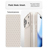 Spigen iPhone 17 Pro Max/iPhone 18 Pro Max Kuori Liquid Air Natural Titaani