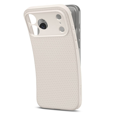 Spigen iPhone 17 Pro Max/iPhone 18 Pro Max Kuori Liquid Air Natural Titaani