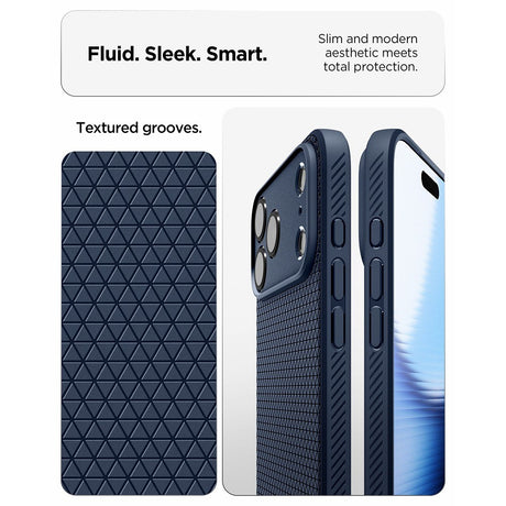 Spigen iPhone 17 Pro Max/iPhone 18 Pro Max Kuori Liquid Air Navy Blue