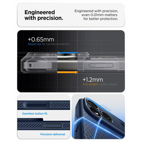 Spigen iPhone 17 Pro Max/iPhone 18 Pro Max Kuori Liquid Air Navy Blue