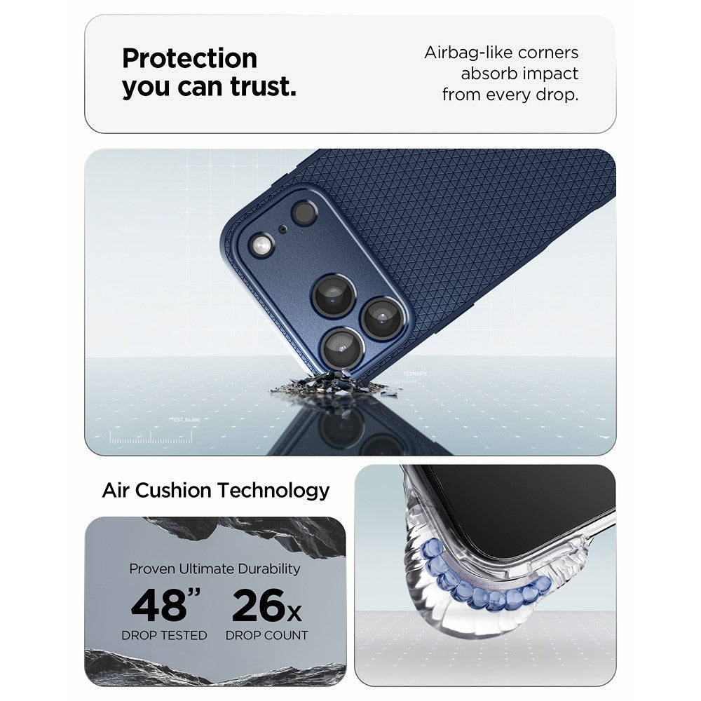 Spigen iPhone 17 Pro Max/iPhone 18 Pro Max Kuori Liquid Air Navy Blue