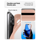 Spigen iPhone 17 Pro Max/iPhone 18 Pro Max Kuori Liquid Air Rose Titaani