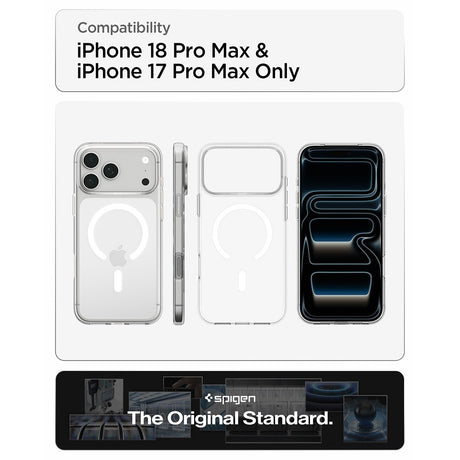 Spigen iPhone 17 Pro Max/iPhone 18 Pro Max Kuori Liquid Crystal MagFit Clear White