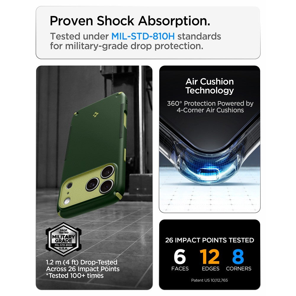 Spigen iPhone 17 Pro Max/iPhone 18 Pro Max Kuori Nano Pop Hybrid MagFit Avo Green