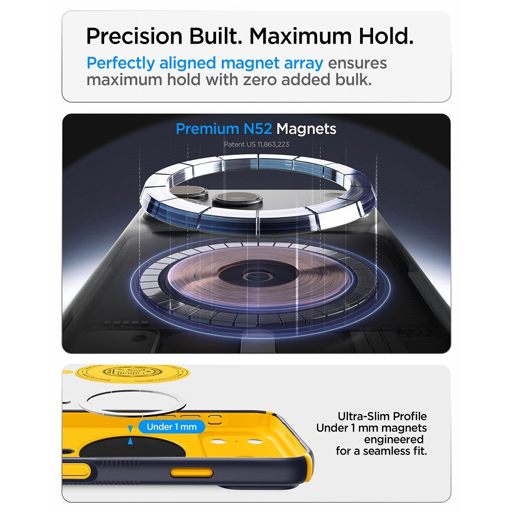 Spigen iPhone 17 Pro Max/iPhone 18 Pro Max Kuori Nano Pop Hybrid MagFit Blueberry Navy