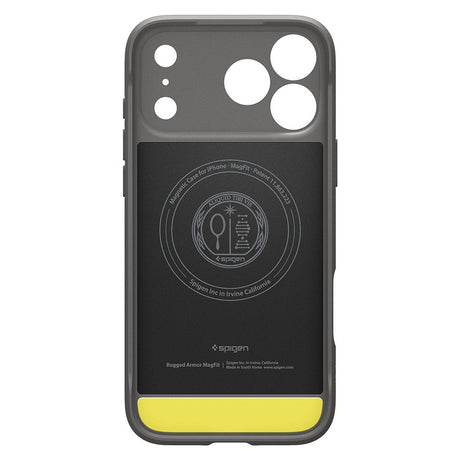 Spigen iPhone 17 Pro Max/iPhone 18 Pro Max Kuori Rugged Armor MagFit Harmaa