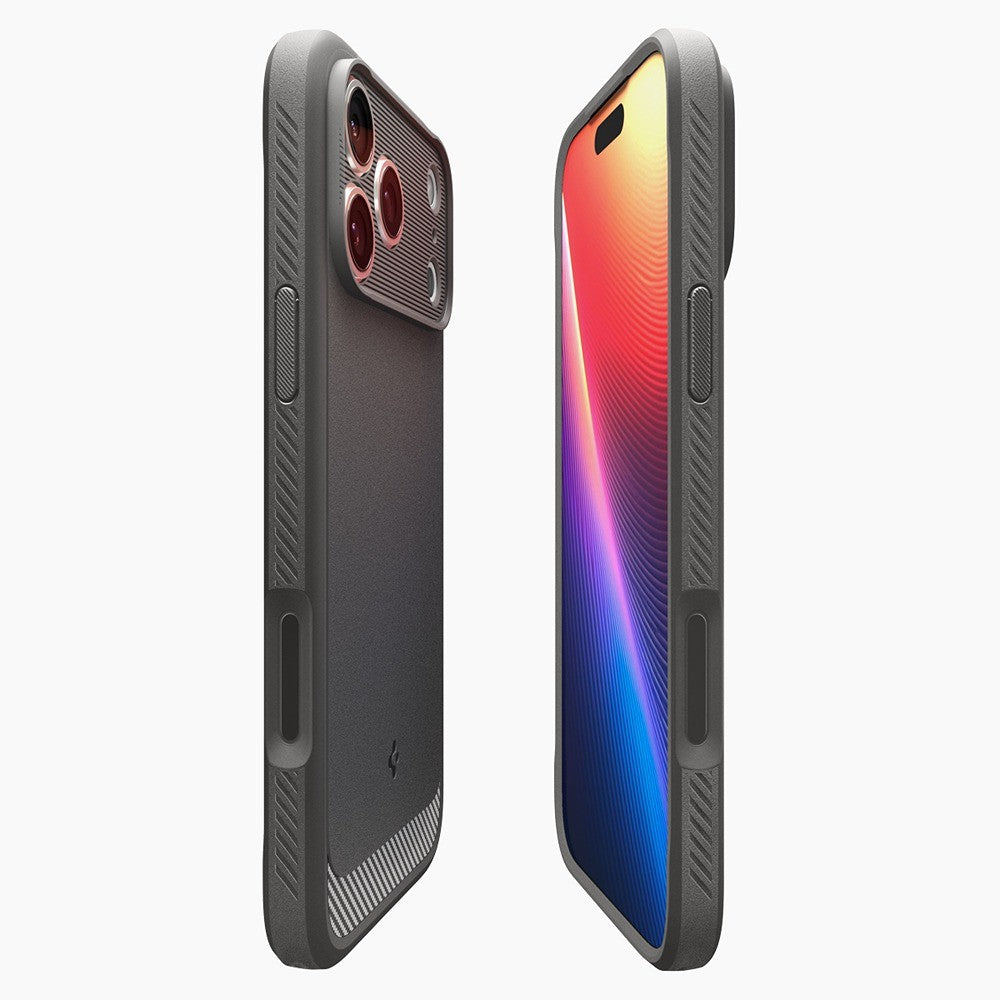 Spigen iPhone 17 Pro Max/iPhone 18 Pro Max Kuori Rugged Armor MagFit Harmaa
