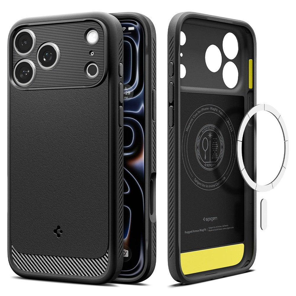Spigen iPhone 17 Pro Max/iPhone 18 Pro Max Kuori Rugged Armor MagFit Matte Black
