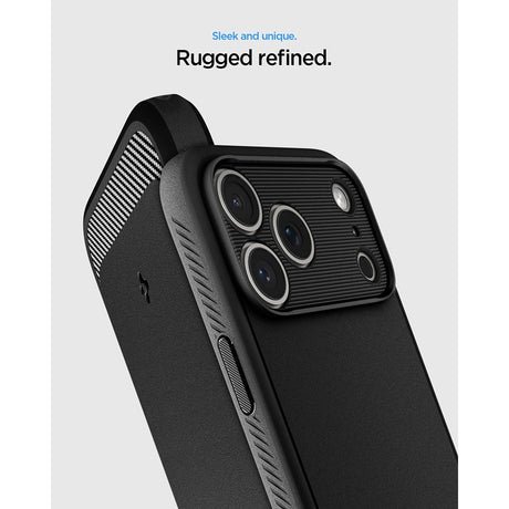 Spigen iPhone 17 Pro Max/iPhone 18 Pro Max Kuori Rugged Armor MagFit Matte Black