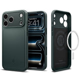 Spigen iPhone 17 Pro Max/iPhone 18 Pro Max Kuori Thin Fit MagFit Abyss Green