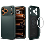 Spigen iPhone 17 Pro Max/iPhone 18 Pro Max Kuori Thin Fit MagFit Abyss Green