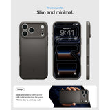 Spigen iPhone 17 Pro Max/iPhone 18 Pro Max Kuori Thin Fit MagFit Gunmetal