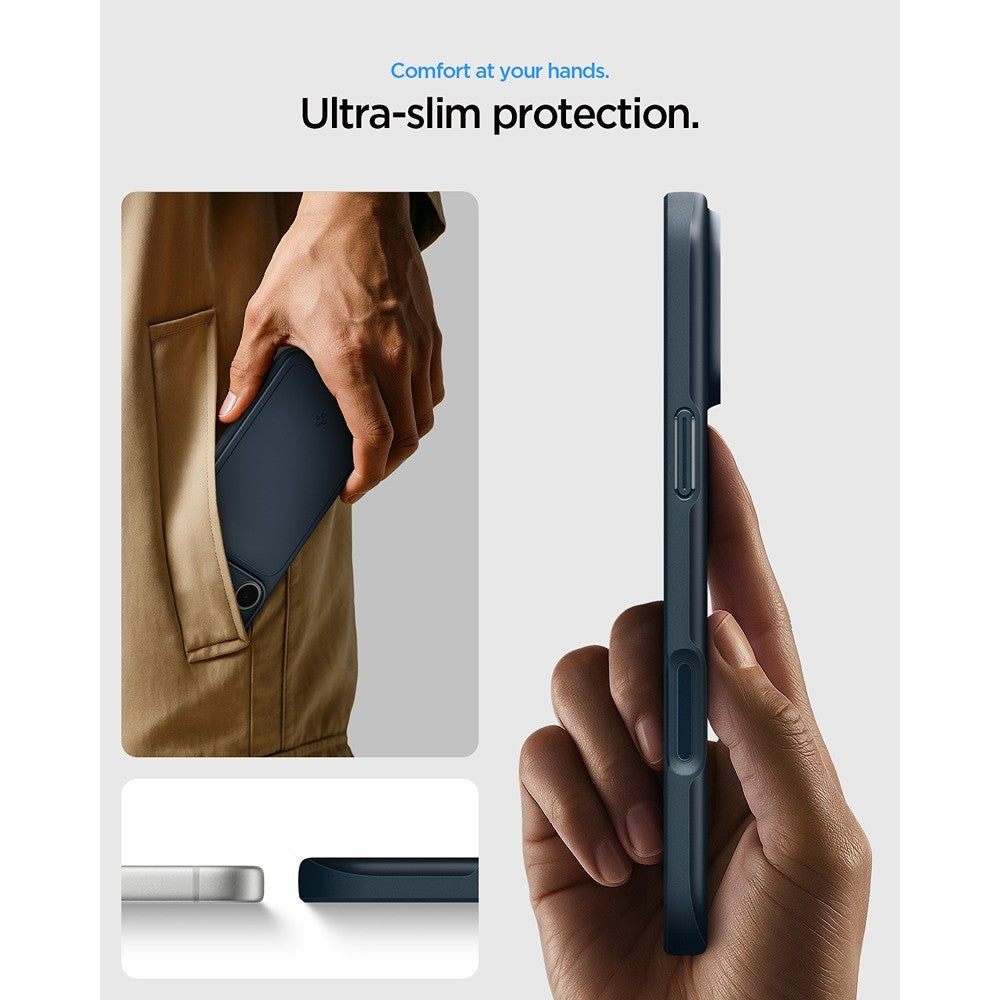Spigen iPhone 17 Pro Max/iPhone 18 Pro Max Kuori Thin Fit MagFit Metal Slate