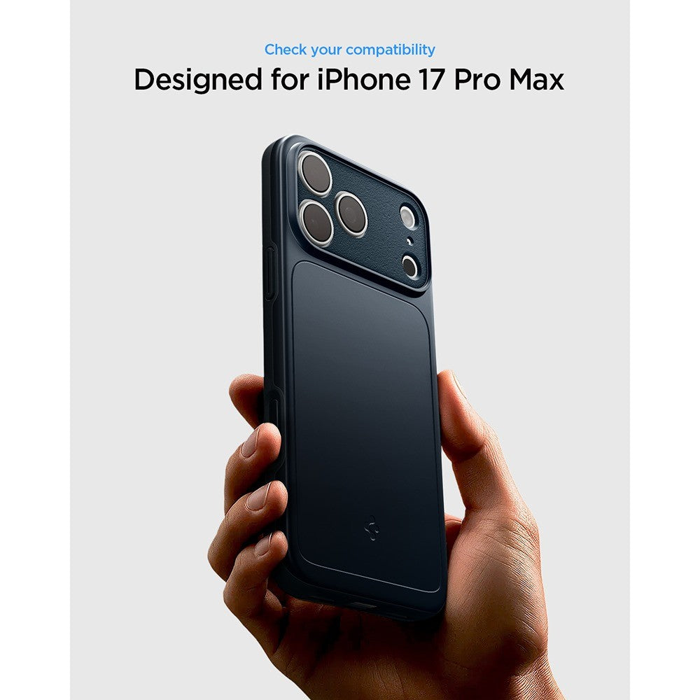 Spigen iPhone 17 Pro Max/iPhone 18 Pro Max Kuori Thin Fit MagFit Metal Slate