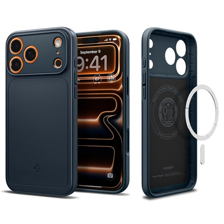 Spigen iPhone 17 Pro Max/iPhone 18 Pro Max Kuori Thin Fit MagFit Metal Slate