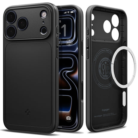 Spigen iPhone 17 Pro Max/iPhone 18 Pro Max Kuori Thin Fit MagFit Musta