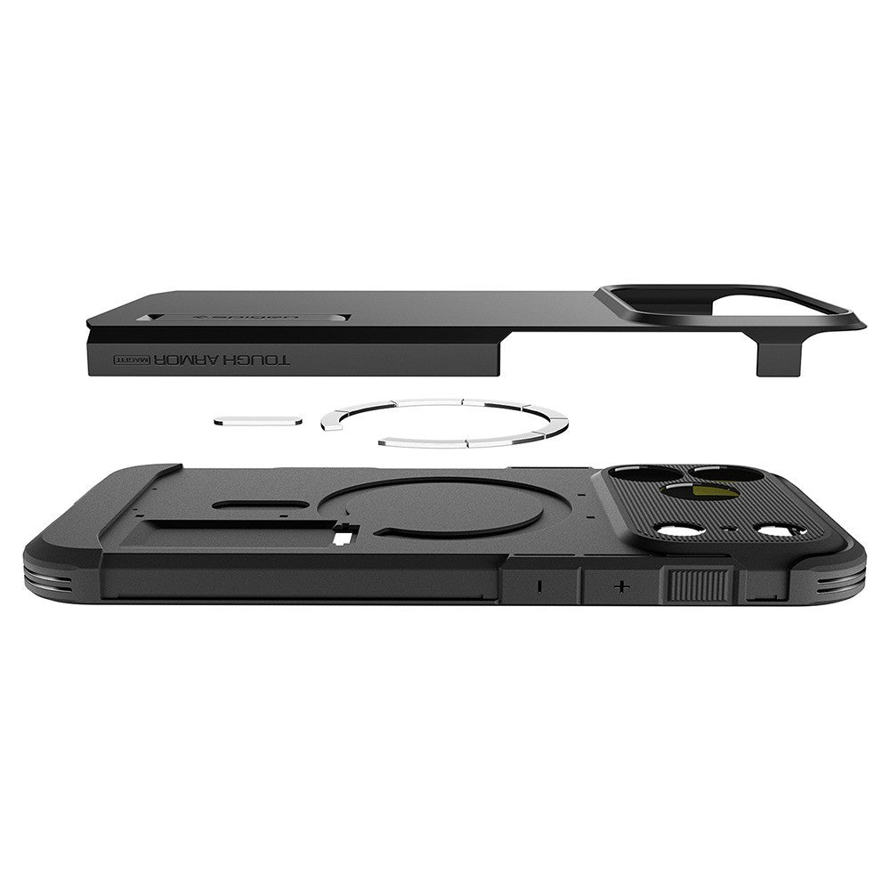 Spigen iPhone 17 Pro Max/iPhone 18 Pro Max Kuori Tough Armor T MagFit Musta