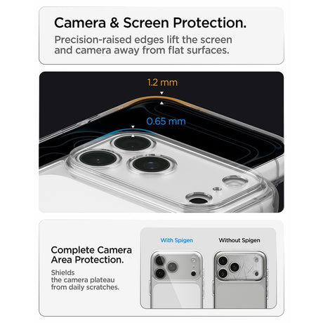 Spigen iPhone 17 Pro Max/iPhone 18 Pro Max Kuori Ultra Hybrid Crystal Clear