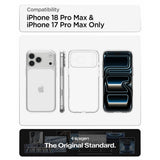 Spigen iPhone 17 Pro Max/iPhone 18 Pro Max Kuori Ultra Hybrid Crystal Clear
