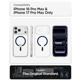 Spigen iPhone 17 Pro Max/iPhone 18 Pro Max Kuori Ultra Hybrid MagFit Clear Deep Blue