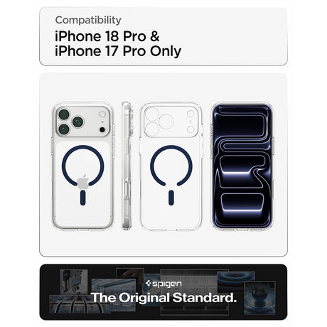 Spigen iPhone 17 Pro Max/iPhone 18 Pro Max Kuori Ultra Hybrid MagFit Clear Deep Blue