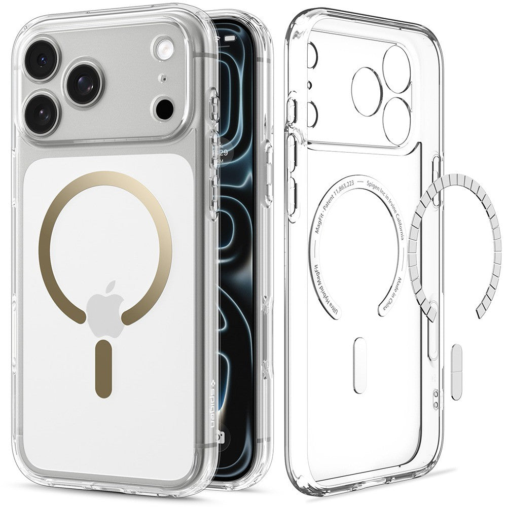 Spigen iPhone 17 Pro Max/iPhone 18 Pro Max Kuori Ultra Hybrid MagFit Clear Gold
