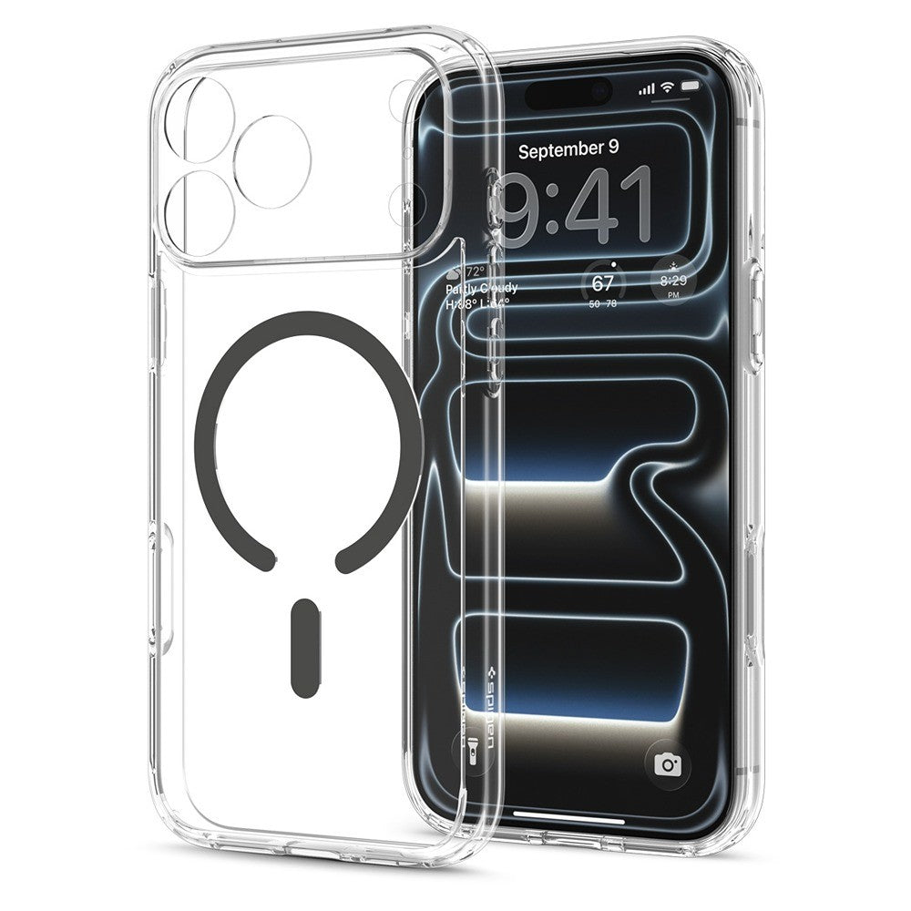 Spigen iPhone 17 Pro Max/iPhone 18 Pro Max Kuori Ultra Hybrid MagFit Clear Graphite