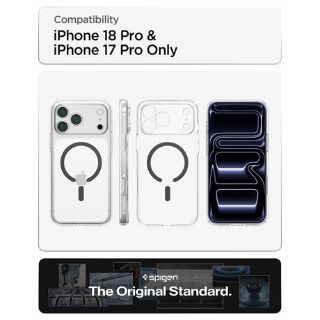 Spigen iPhone 17 Pro Max/iPhone 18 Pro Max Kuori Ultra Hybrid MagFit Clear Graphite