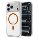 Spigen iPhone 17 Pro Max/iPhone 18 Pro Max Kuori Ultra Hybrid MagFit Clear Oranssi
