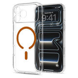 Spigen iPhone 17 Pro Max/iPhone 18 Pro Max Kuori Ultra Hybrid MagFit Clear Oranssi