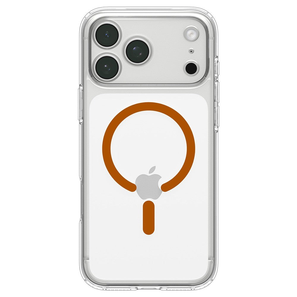 Spigen iPhone 17 Pro Max/iPhone 18 Pro Max Kuori Ultra Hybrid MagFit Clear Oranssi