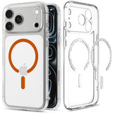 Spigen iPhone 17 Pro Max/iPhone 18 Pro Max Kuori Ultra Hybrid MagFit Clear Oranssi