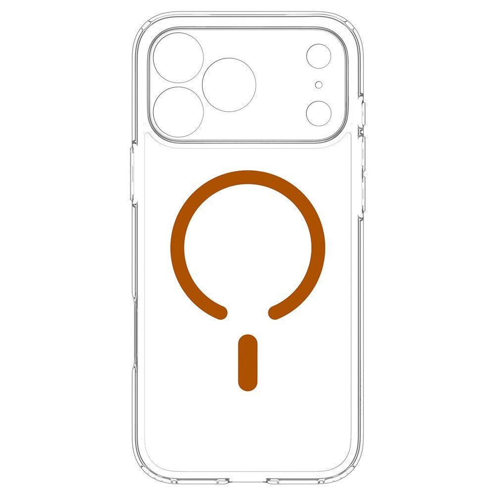 Spigen iPhone 17 Pro Max/iPhone 18 Pro Max Kuori Ultra Hybrid MagFit Clear Oranssi