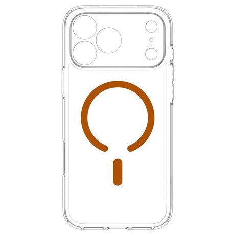 Spigen iPhone 17 Pro Max/iPhone 18 Pro Max Kuori Ultra Hybrid MagFit Clear Oranssi