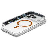 Spigen iPhone 17 Pro Max/iPhone 18 Pro Max Kuori Ultra Hybrid MagFit Clear Oranssi